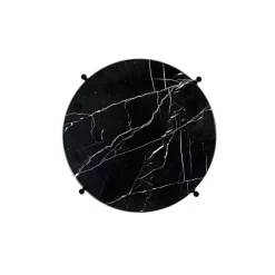 GUBI TS coffee table, 40 cm, black - black marble