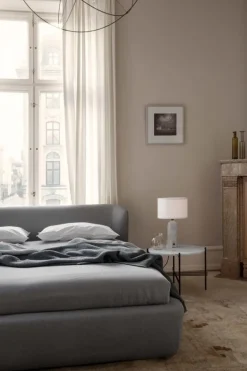 GUBI TS coffee table, 55 cm, black - white marble