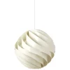 GUBI Turbo pendant, 62 cm, alabaster white, glossy