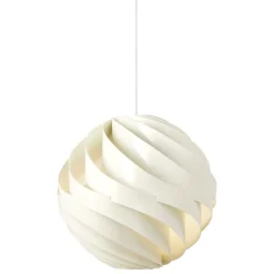 GUBI Turbo pendant, 62 cm, alabaster white, glossy
