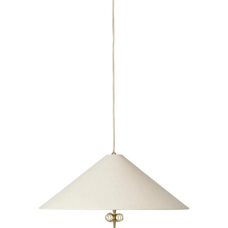 GUBI Tynell 1967 pendant, 56 cm, brass - canvas