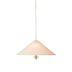 GUBI Tynell 1967 pendant, 56 cm, brass - canvas