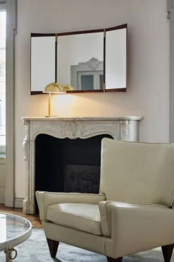 GUBI Tynell 9209 table lamp, brass - rattan