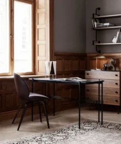 GUBI Tynell 5321 table lamp, brass - rattan