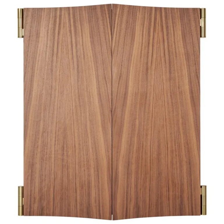 GUBI Vanity wall mirror, 3 panels, walnut - brass