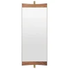 GUBI Vanity wall mirror, 1 panel, walnut - brass