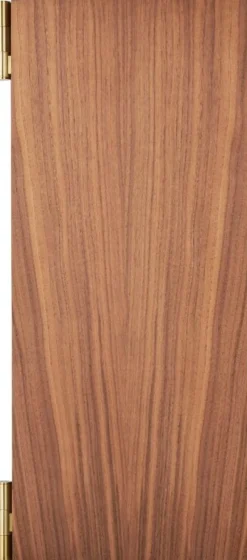 GUBI Vanity wall mirror, 2 panels, walnut - brass