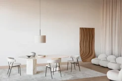 GUBI Violin chair, fully upholstered, Gabriel tempt 60152