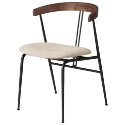 GUBI Violin chair, walnut - Gabriel tempt 61168
