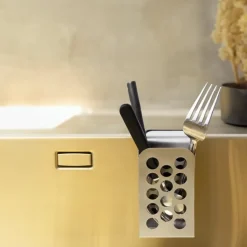 Happy Sinks Happy Sinks Cutlery Caddy, stainless steel