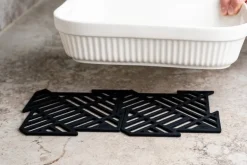 Happy Sinks Happy Sinks Puzzle sink mat, 4 pcs, black