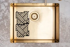 Happy Sinks Happy Sinks Puzzle sink mat, 4 pcs, black