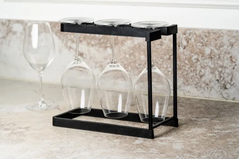 Happy Sinks Happy Sinks wine glass rack, charcoal