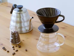 Hario Hario V60 coffee dripper size 02, matt black porcelain