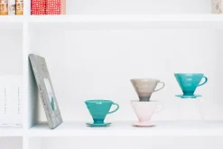 Hario Hario V60 coffee dripper size 02, pink porcelain