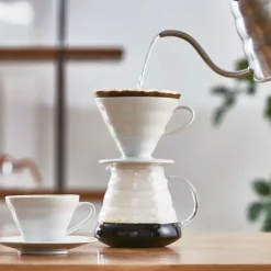 Hario Hario V60 coffee dripper size 02, white porcelain