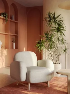 Hartô Auguste armchair, pearl