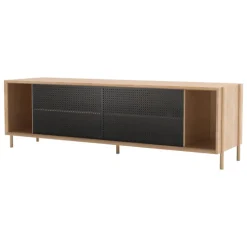 Hartô Gabin sideboard 162 cm, oak - dark grey