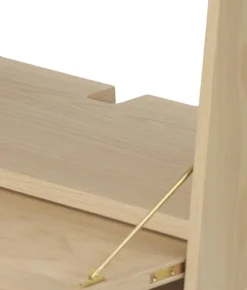 Hartô Gaston wall desk, 80 cm, oak - light grey - dark grey