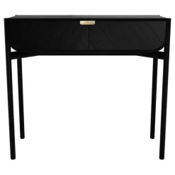 Hartô Marius console table, black oak
