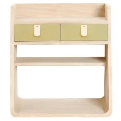 Hartô Suzon wall shelf, oak - brass