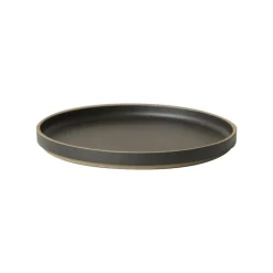 Hasami Porcelain Plate, 220 mm, black