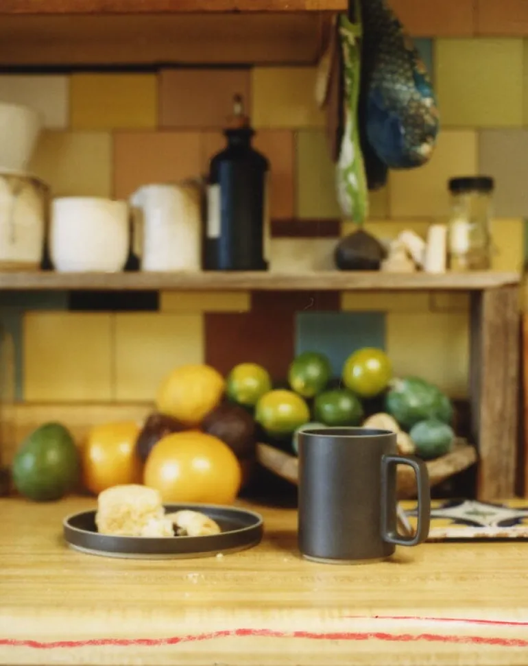 Hasami Porcelain Plate, 220 mm, black