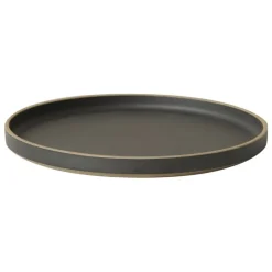 Hasami Porcelain Plate, 255 mm, black