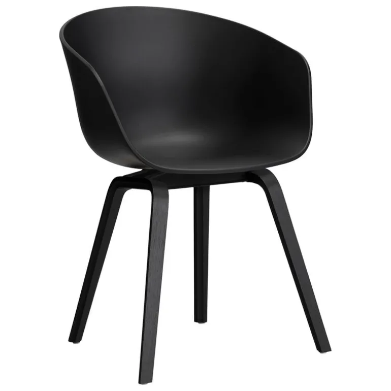 HAY About A Chair AAC22, black 2.0 - black lacquered oak