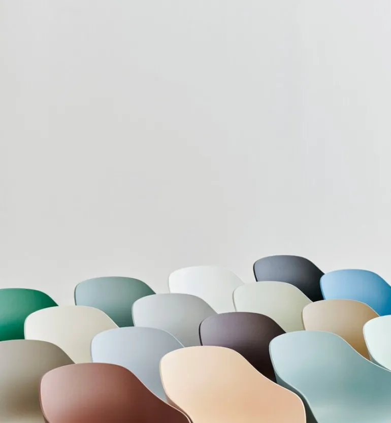 HAY About A Chair AAC22, dusty blue 2.0 - lacquered oak