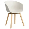 HAY About A Chair AAC22, melange cream 2.0 - lacquered  oak