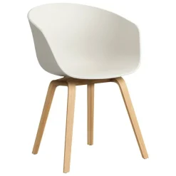HAY About A Chair AAC22, melange cream 2.0 - lacquered  oak