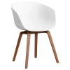 HAY About A Chair AAC22, white 2.0 - lacquered walnut