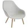 HAY About A Lounge Chair AAL92, lacquered oak - Divina Melange 120