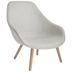 HAY About A Lounge Chair AAL92, lacquered oak - Divina Melange 120