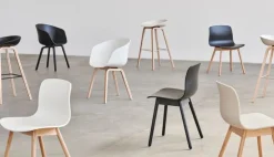 HAY About A Stool AAS32, 65 cm, white 2.0 - lacquered oak - steel