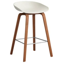 HAY About A Stool AAS32, 65 cm, melange cream 2.0 - l. walnut-steel
