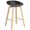 HAY About A Stool AAS32, 65 cm, black 2.0 - lacquered oak - steel