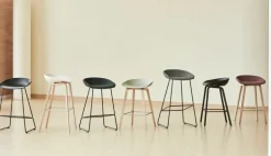 HAY About A Stool AAS38 bar stool, 65 cm, black 2.0 - black - black