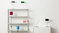 HAY Apex clip lamp, maroon red