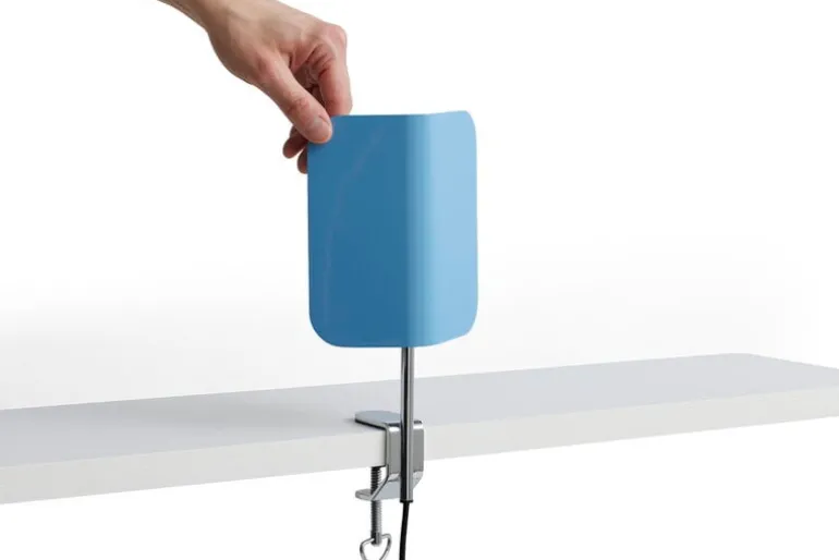 HAY Apex clip lamp, pastel blue