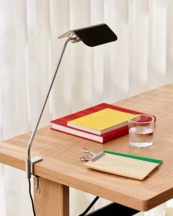 HAY Apex desk clip lamp, iron black