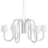 HAY Apollo chandelier 745, white opal glass