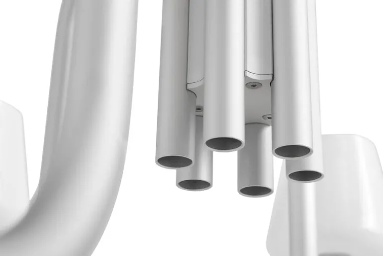 HAY Apollo chandelier 745, white opal glass