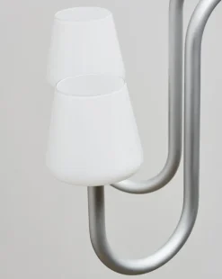 HAY Apollo chandelier 745, white opal glass