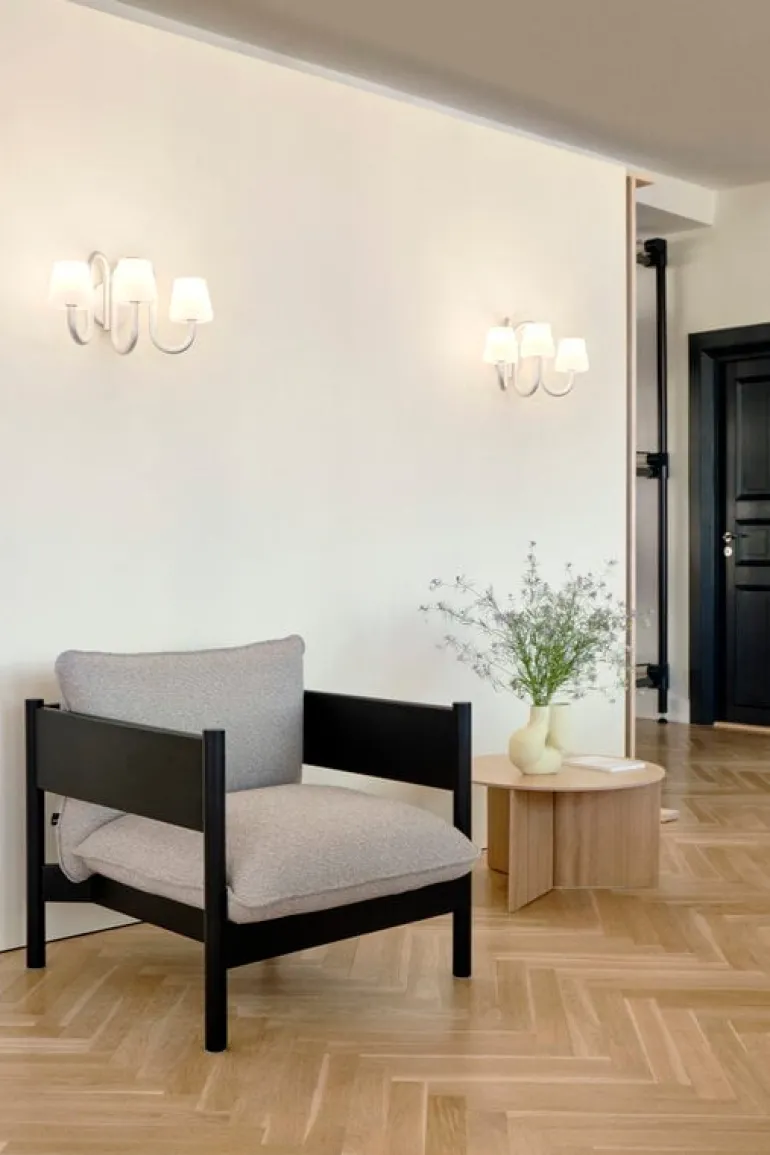 HAY Apollo wall sconce, white opal glass