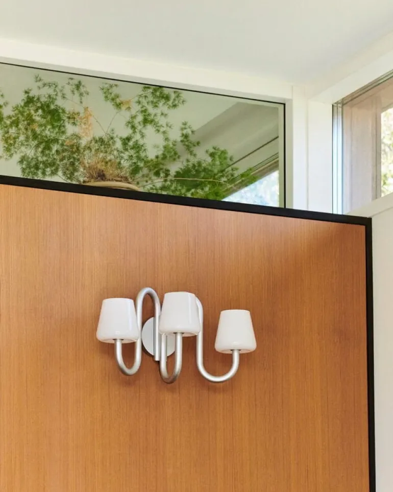 HAY Apollo wall sconce, white opal glass