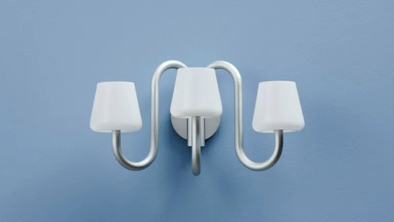 HAY Apollo wall sconce, white opal glass