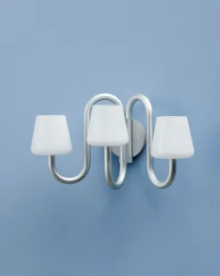 HAY Apollo wall sconce, white opal glass