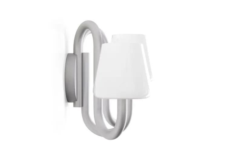 HAY Apollo wall sconce, white opal glass